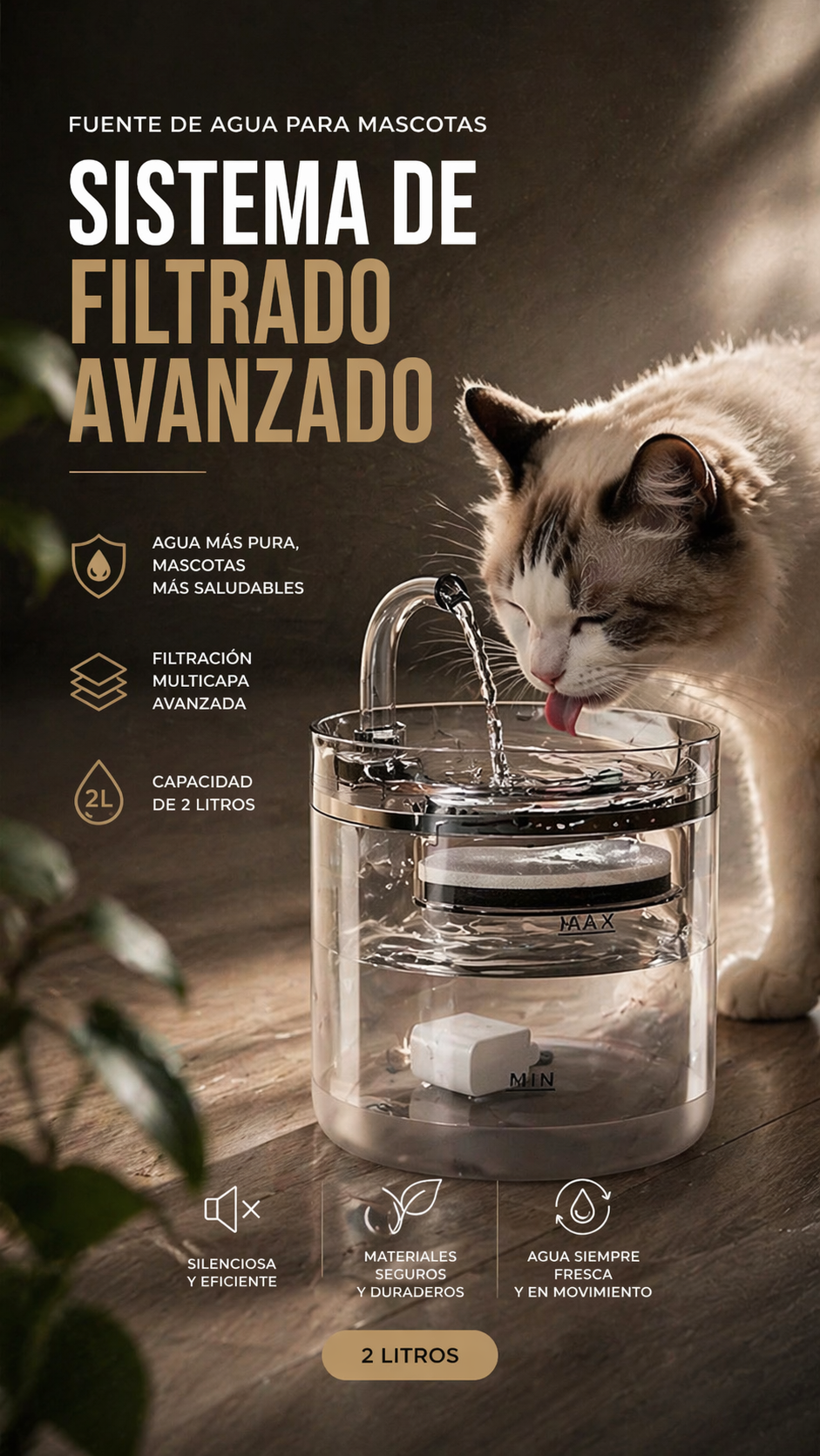 NUEVA FUENTE DE AGUA PARA MASCOTAS